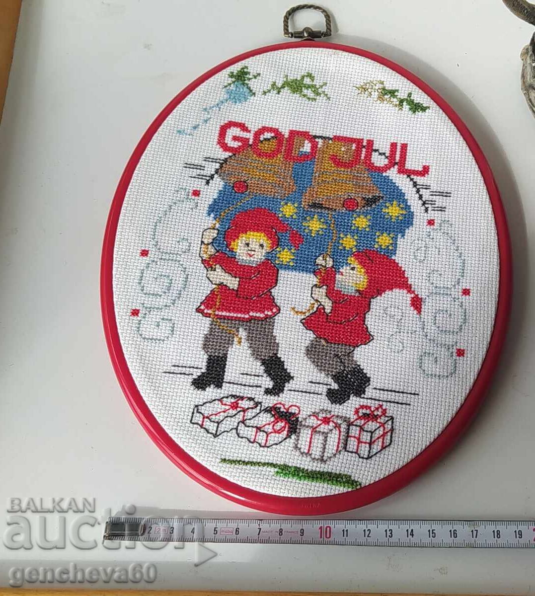 Licitație Broderie manuală, goblen înrămat
