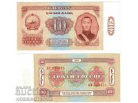 MONGOLIA MONGOLIA 10 Numărul Tugrik 1966 NOU UNC