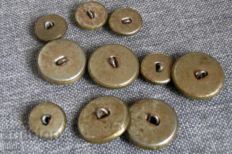 10 παλιά στρατιωτικά κουμπιά πιλότου αεροπόρου με τιμή 25.00 BGN | € 12.78