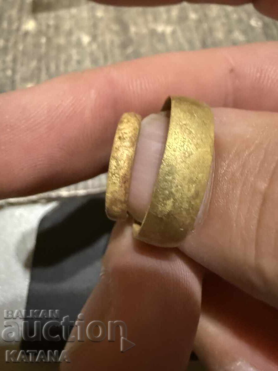 Delivery of Ring, Wedding Band, Revival-era, 2 pieces