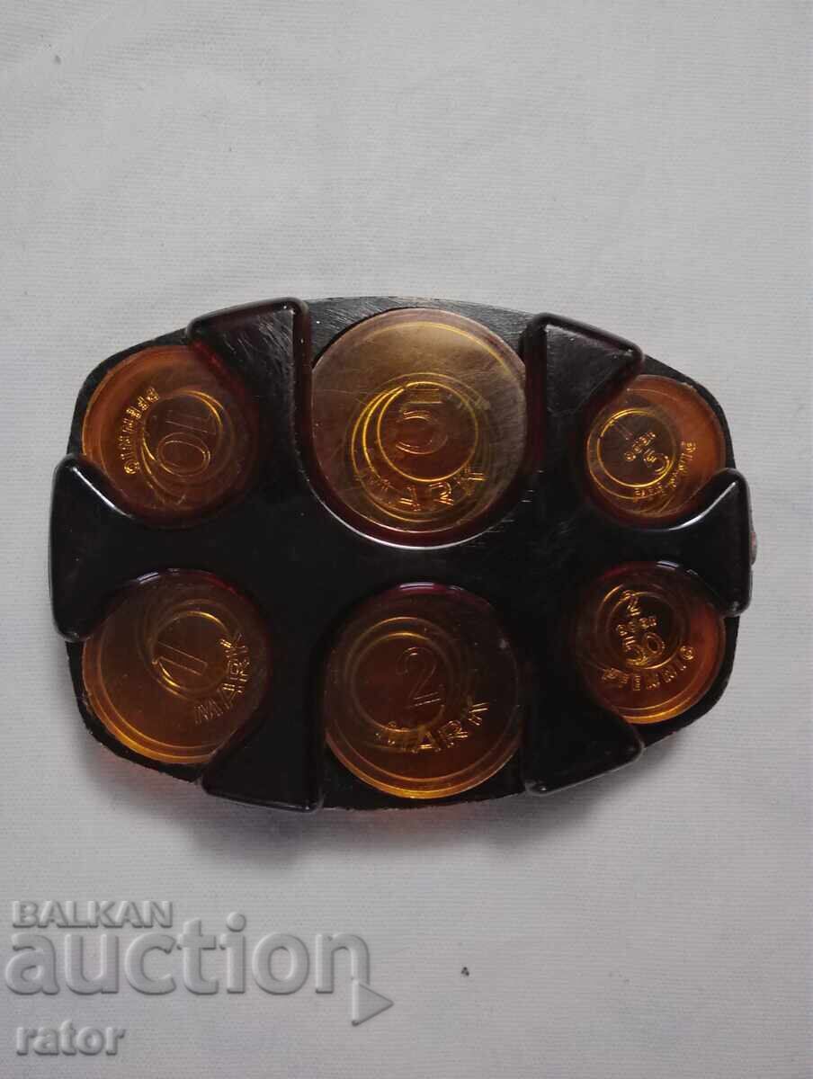 Old piggy bank, coin box - German marks and with price 11.99 BGN | € 6.13 Old piggy bank, coin box - German marks and with price 11.99 BGN | € 6.13