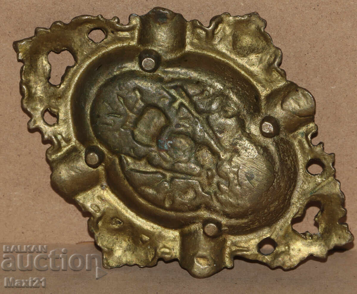 Παλιό βαρύ μπρούτζινο τασάκι - 6