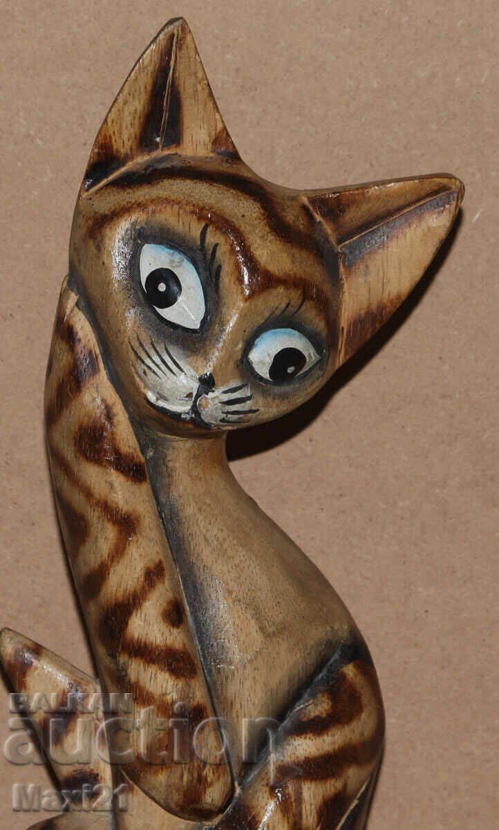Παράδοση Ξυλόγλυπτη γλυπτική γάτα