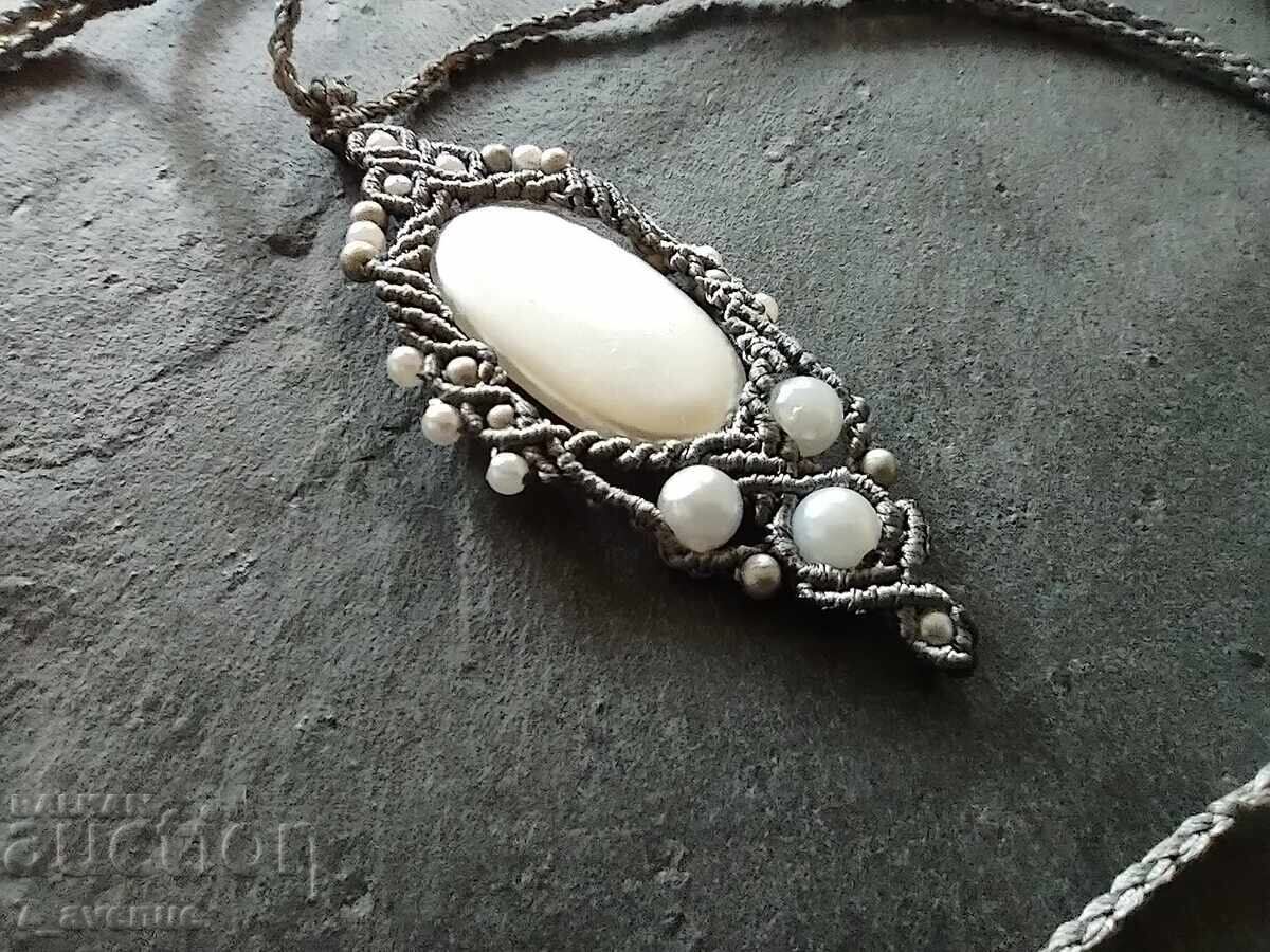 Colier ART gerdan bijuterie, lucrat manual 24.10.25