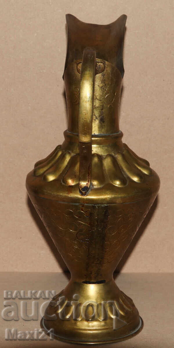 Παλιό ορειχάλκινο τσαγιέρα κανάτα - 6