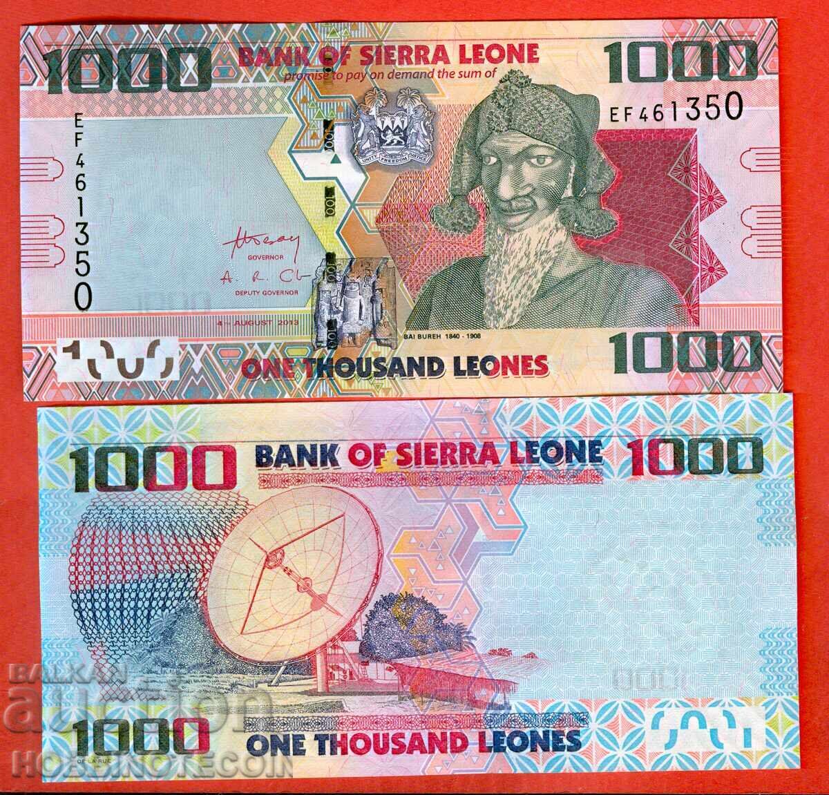 SIERRA LEONE SIERRA LEONE 1000 - 1 000 τεύχος 2013 NEW UNC