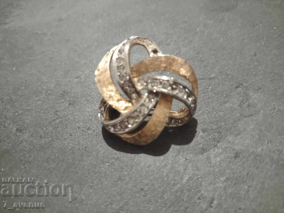 Брошка  накит  масивна красива 70те 24.10.25 с цена 49.00 лв. | € 25.05