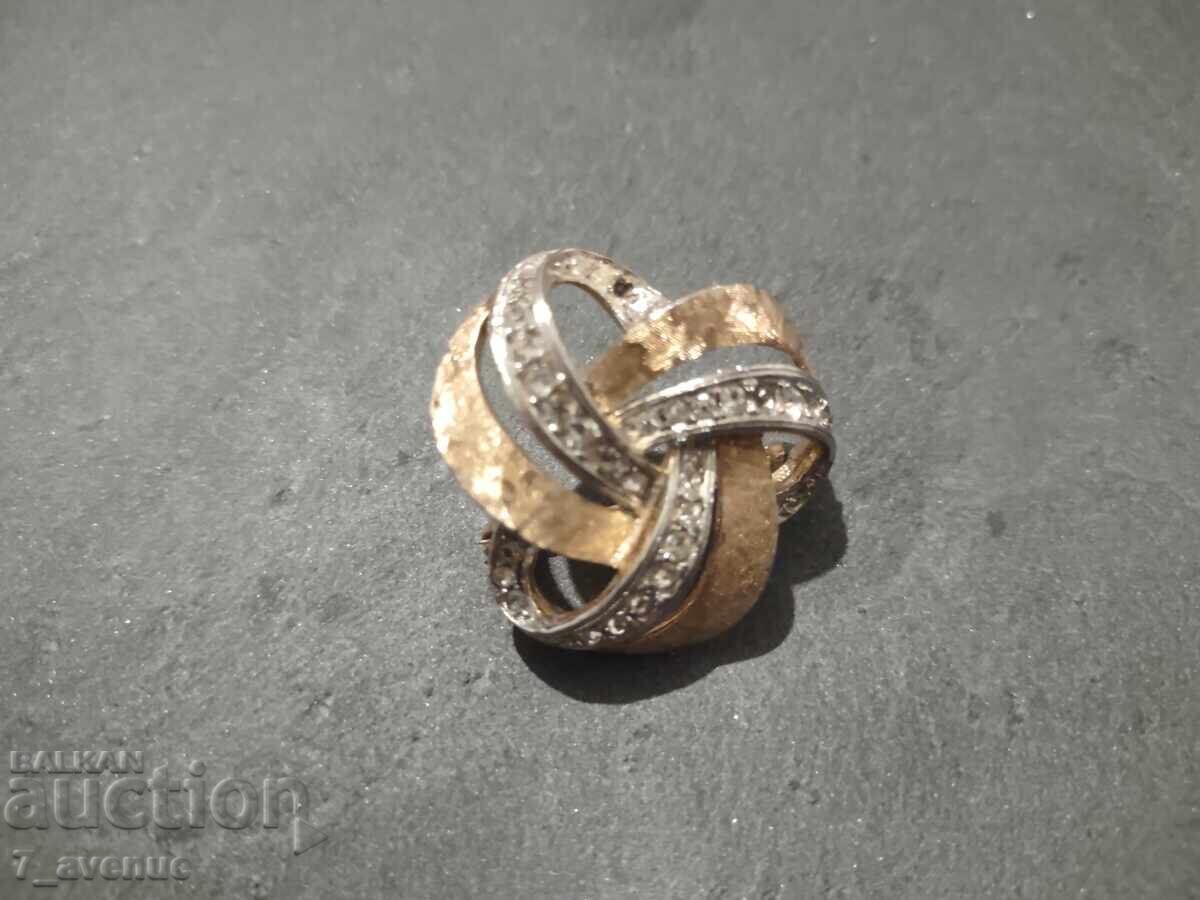 Доставка на Брошка  накит  масивна красива 70те 24.10.25