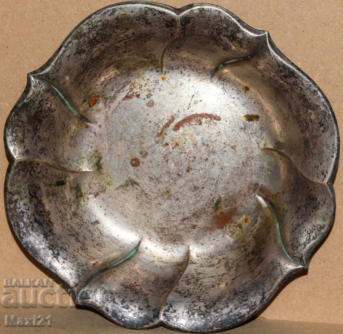 Auction Old German Silver-plated Fruit Bowl WMF Auction Old German Silver-plated Fruit Bowl WMF