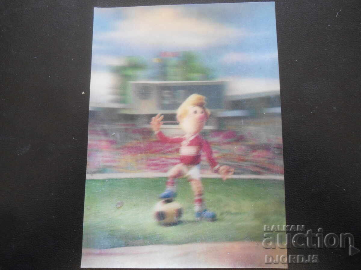 Παλιά στερεοσκοπική κάρτα, Ποδοσφαιριστής