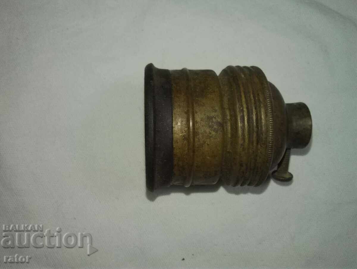 Auction  Old Bronze Light Socket Kingdom of Bulgaria