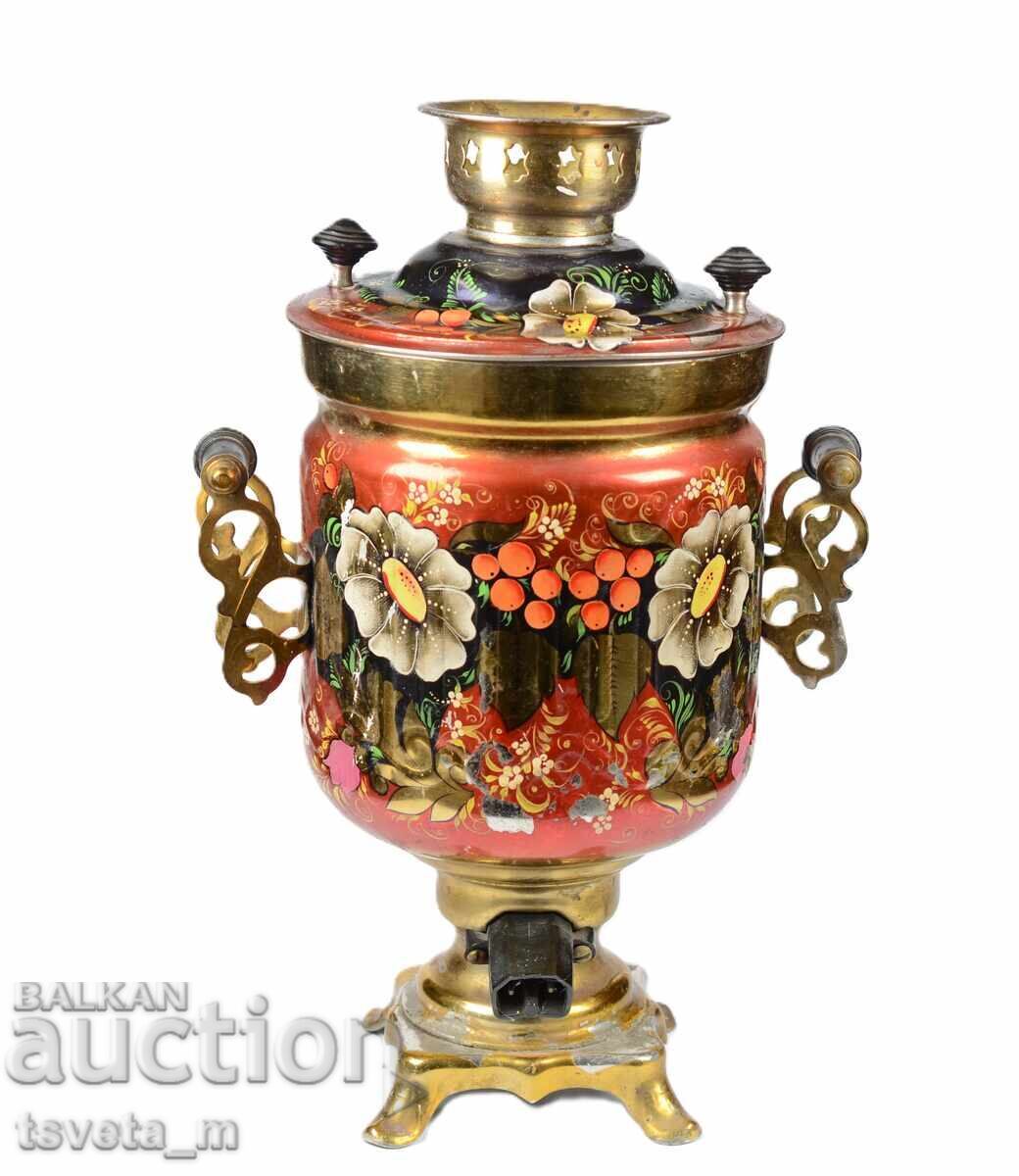 Delivery of Painted Russian Samovar USSR Delivery of Painted Russian Samovar USSR