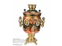 Painted Russian Samovar USSR