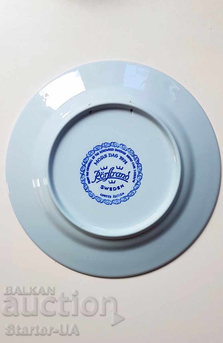 Порцеланова чиния за колекция  RORSTREND "Mors Dag 1974". с цена 7.00 лв. | € 3.58