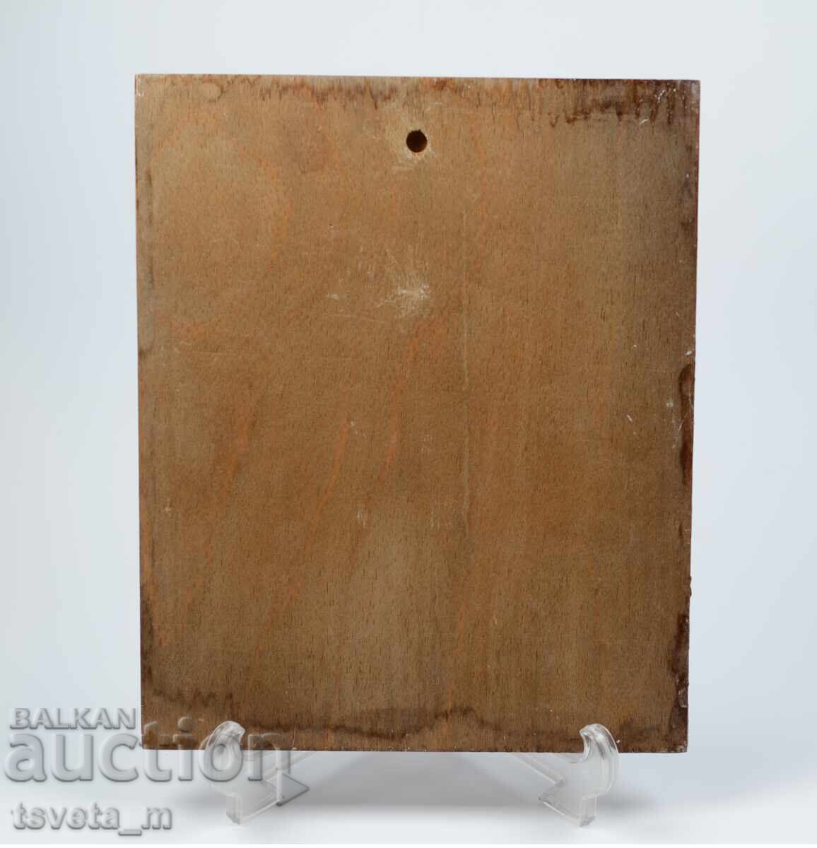 Licitație Icoană cu argint Sfânta Fecioară Maria Licitație Icoană cu argint Sfânta Fecioară Maria