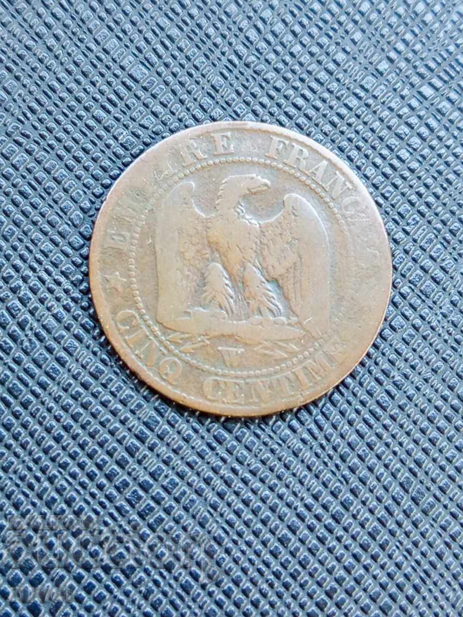 Γαλλία 5 λεπτά 1856 - W με τιμή 7.00 BGN | € 3.58