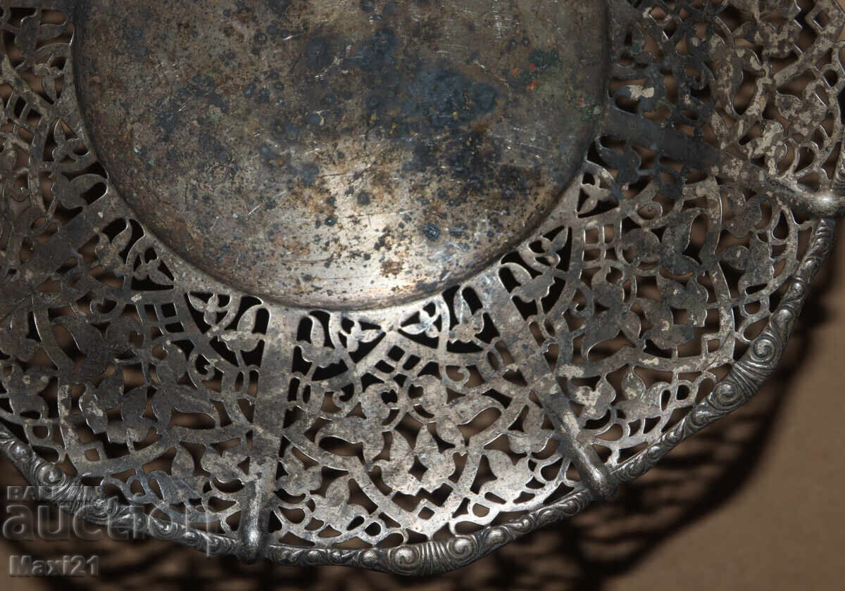 Veche fructieră argintată - 5