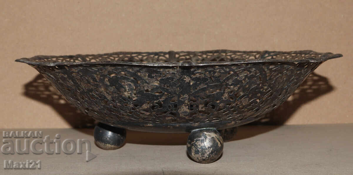 Veche fructieră argintată - 6