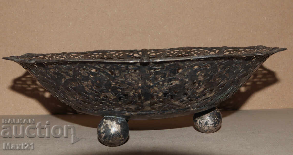 Veche fructieră argintată - 7