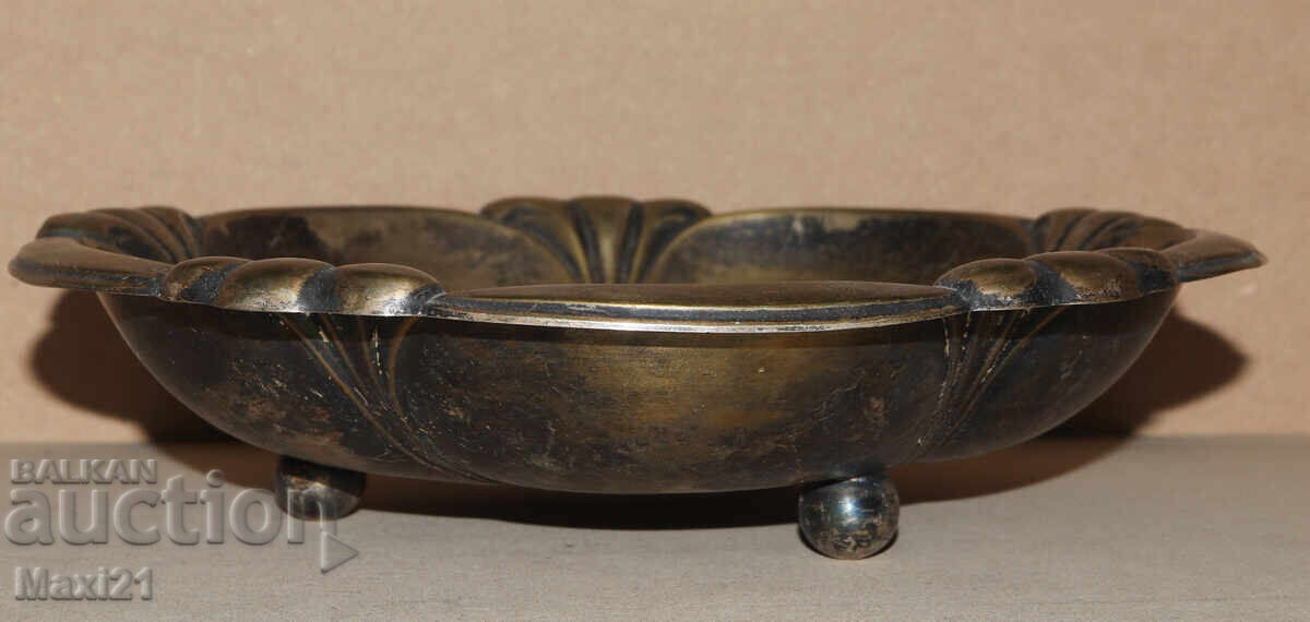 Стара Немска посребрена фруктиера купа WMF - 5