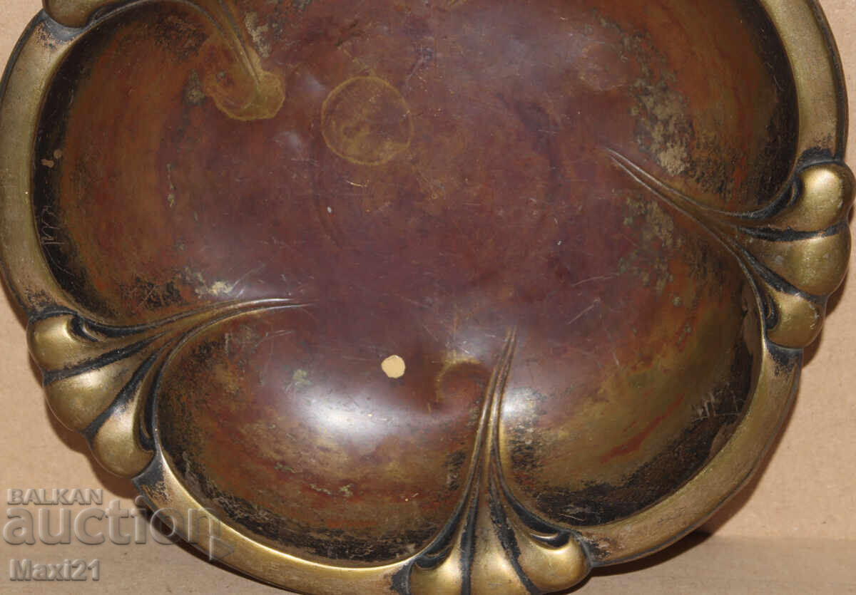 Стара Немска посребрена фруктиера купа WMF - 7