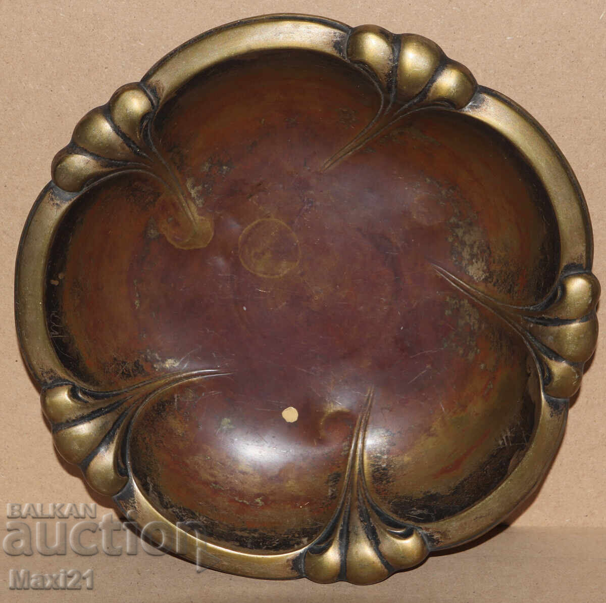 Стара Немска посребрена фруктиера купа WMF