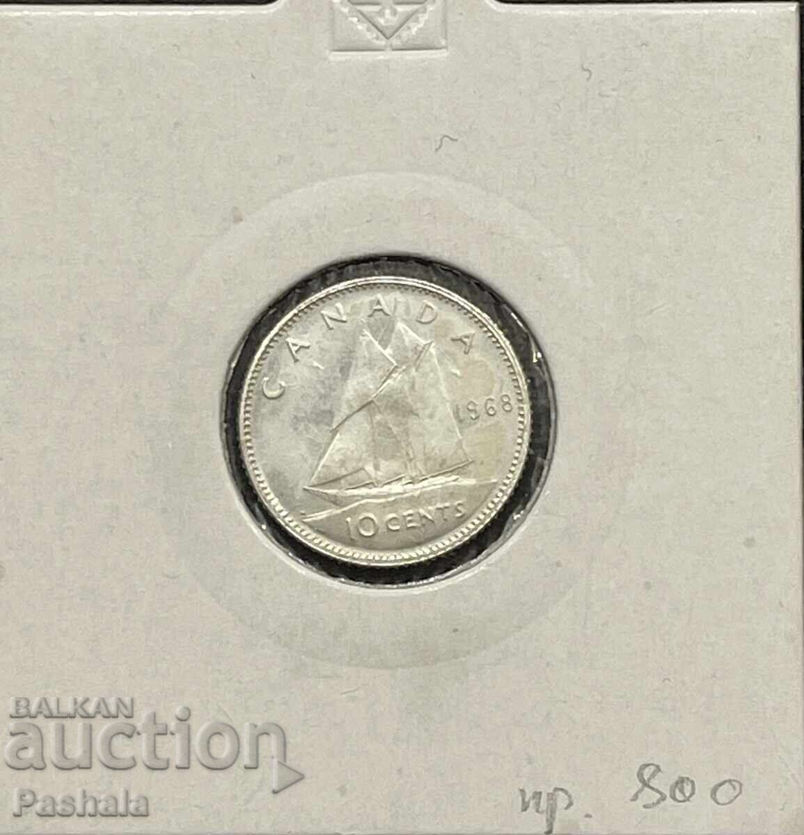 Καναδάς 10 σεντ 1968 Καναδάς 10 σεντ 1968