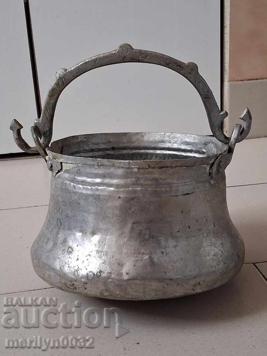 Old copper kettle, copper boiler, boiler, copper vessel - 5