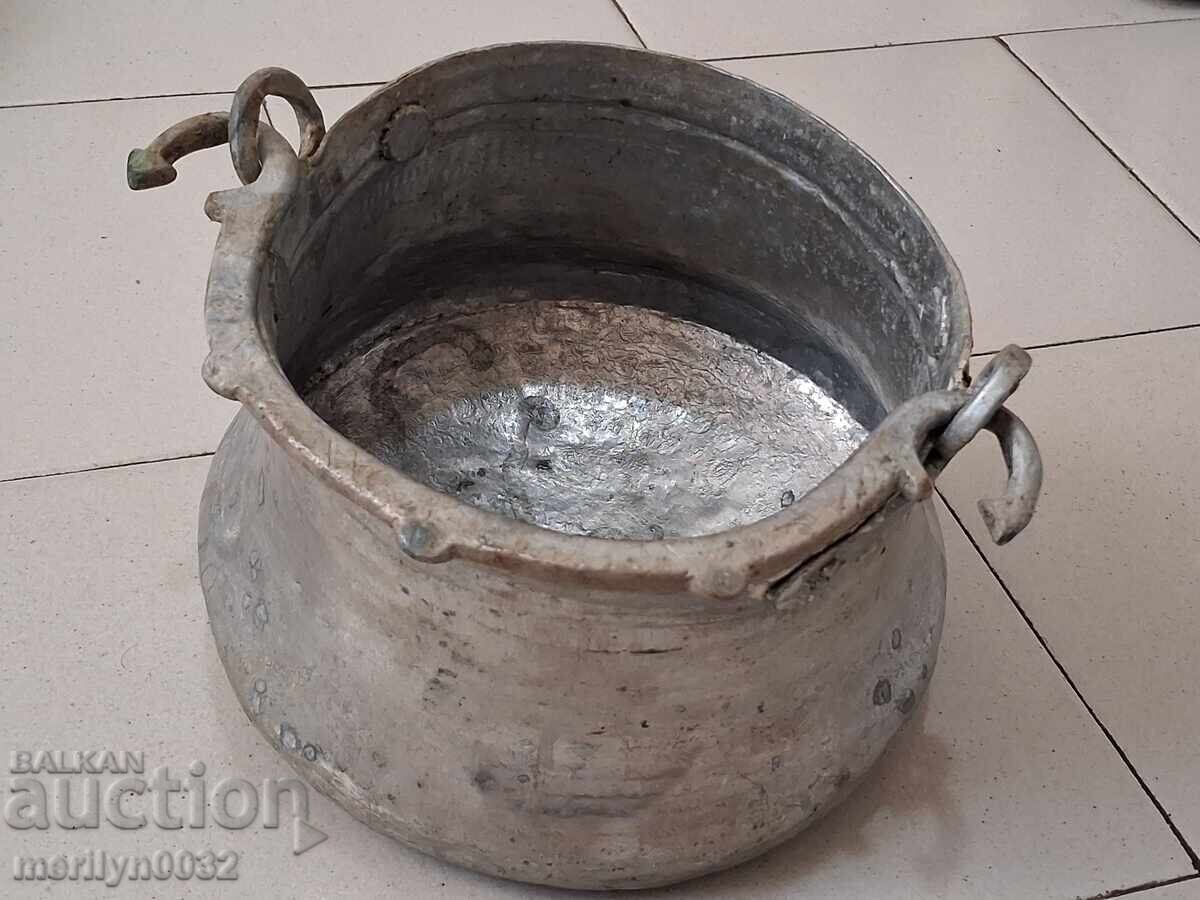 Old copper kettle, copper boiler, boiler, copper vessel - 6