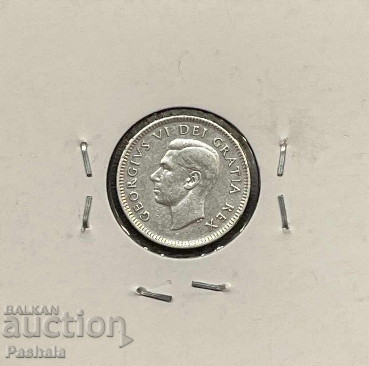 Канада 10 цент 1949 г. с цена 12.00 лв. | € 6.14