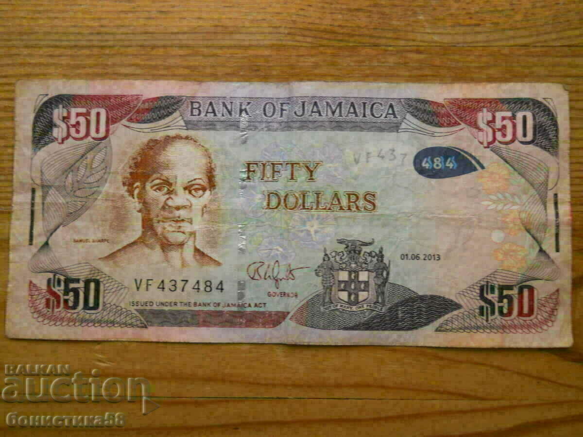 50 dollars 2013 - Jamaica (VF) 50 dollars 2013 - Jamaica (VF)