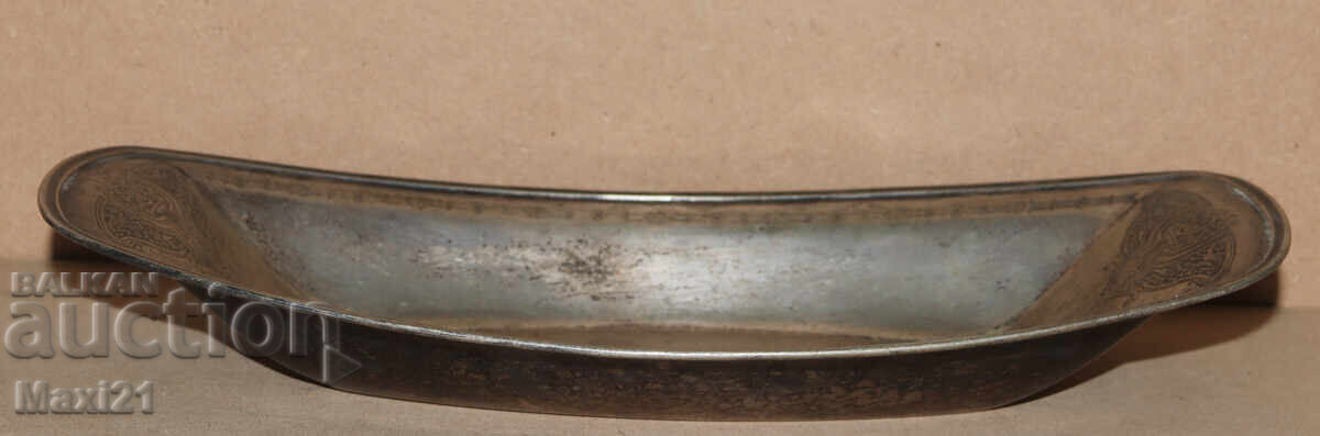 Old silver-plated fruit bowl - 6