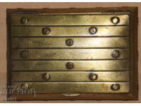 Cutie veche de alamă pentru trabucuri