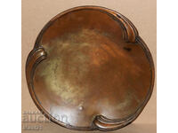 Old silver-plated fruit bowl tray