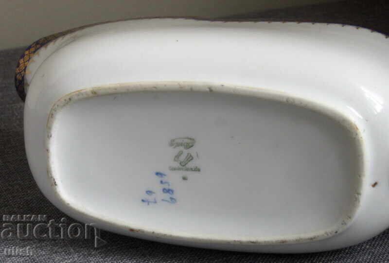 Παράδοση Παλιά πορσελάνινη σαλτσιέρα Epiag Τσεχοσλοβακία