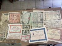Bulgaria Turkey 14 pieces old shares and bonds