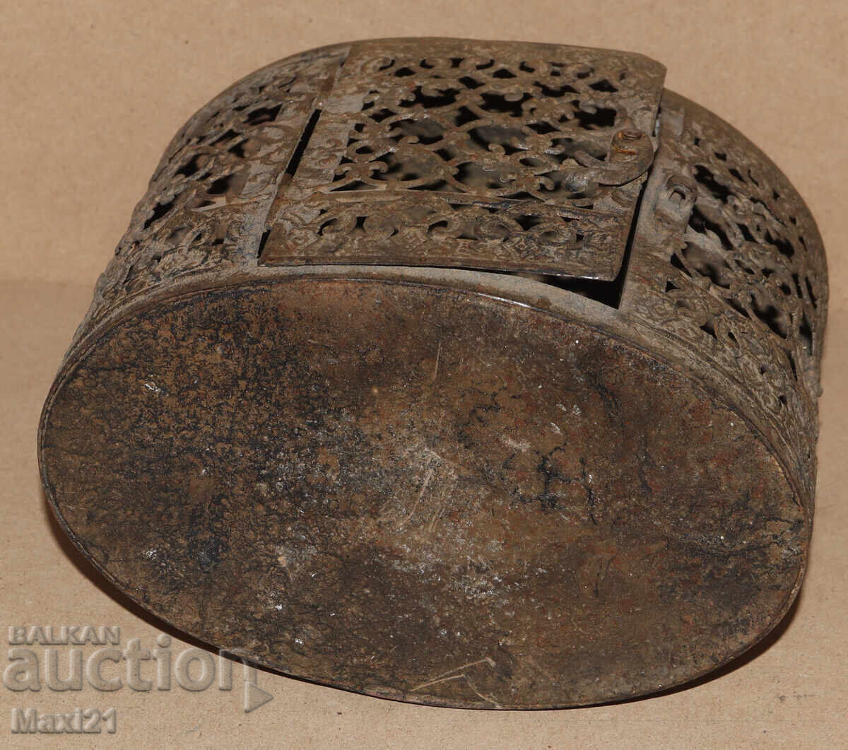 Felinar vechi din fier forjat manual pentru lumânare - 6