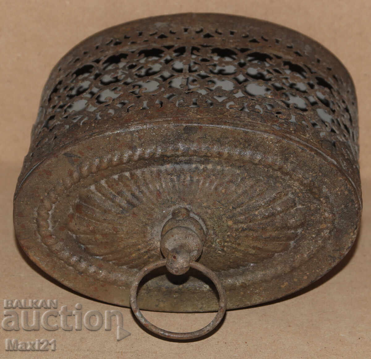 Felinar vechi din fier forjat manual pentru lumânare - 7