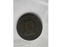 Italy Vatican copper coin 1 soldo 1866