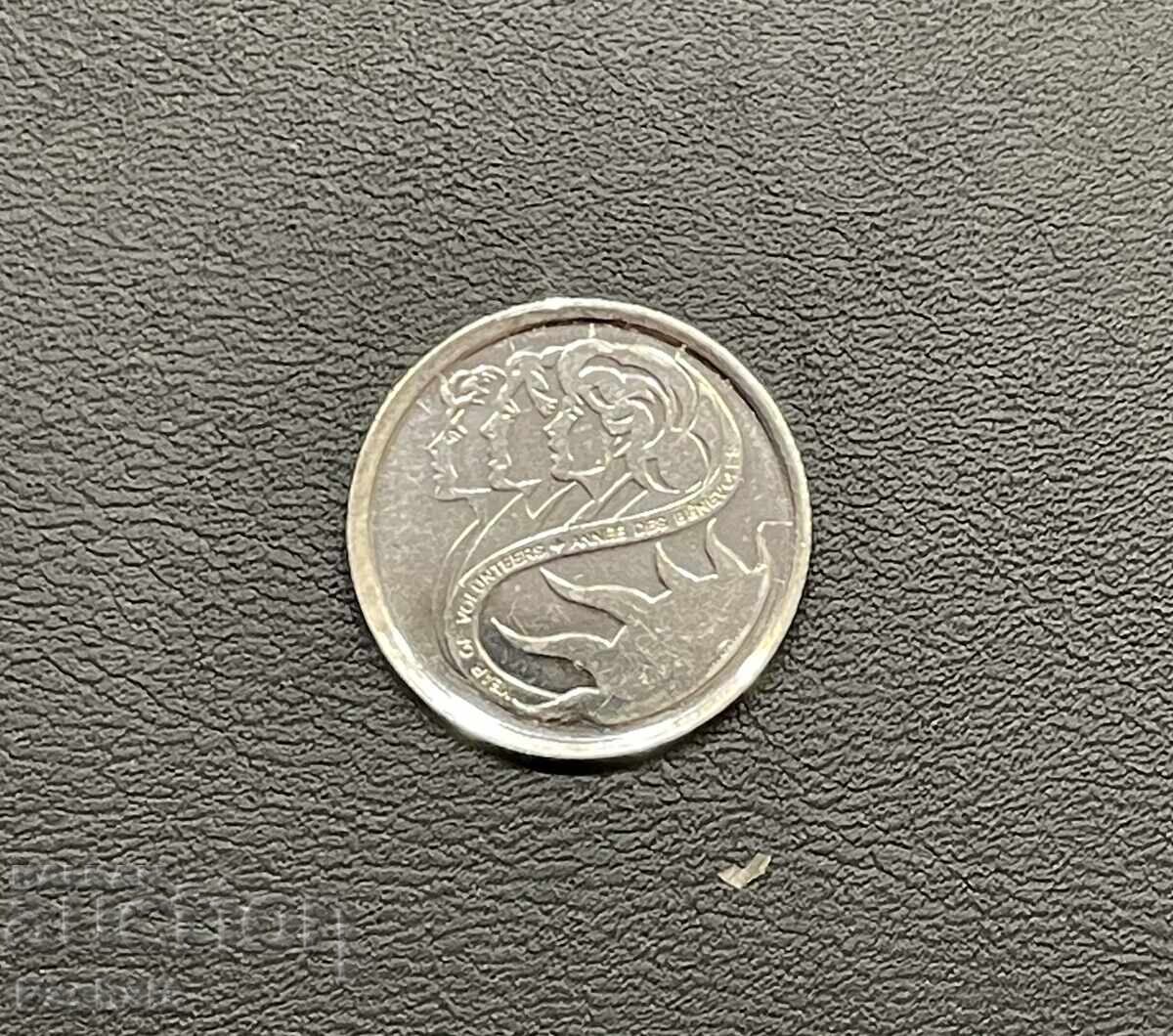Канада 10 цент 2001 г. с цена 4.00 лв. | € 2.05