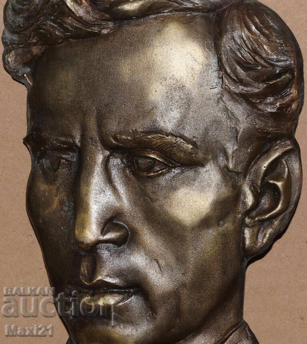 Basorelief solid din bronz, sculptură, bust - 5 Basorelief solid din bronz, sculptură, bust - 5