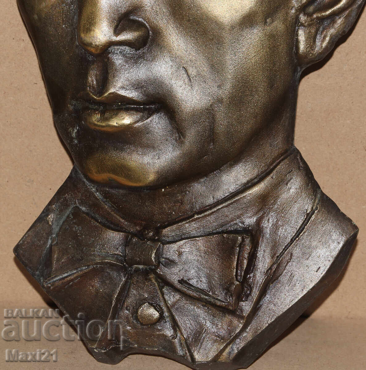 Basorelief solid din bronz, sculptură, bust - 7 Basorelief solid din bronz, sculptură, bust - 7