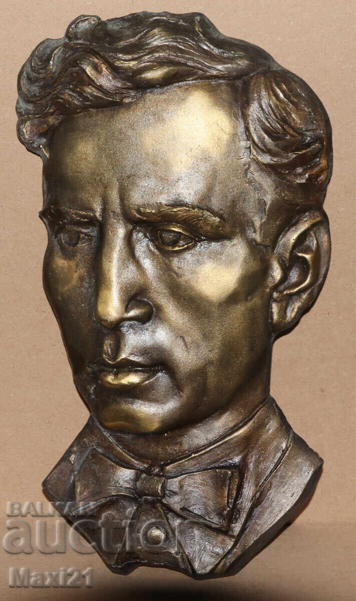 Basorelief solid din bronz, sculptură, bust Basorelief solid din bronz, sculptură, bust