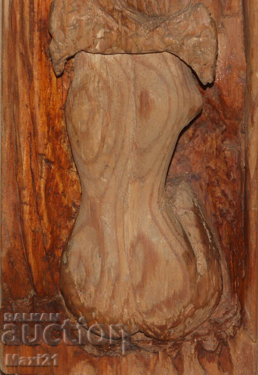 Дърворезба скулптура голо тяло - 5
