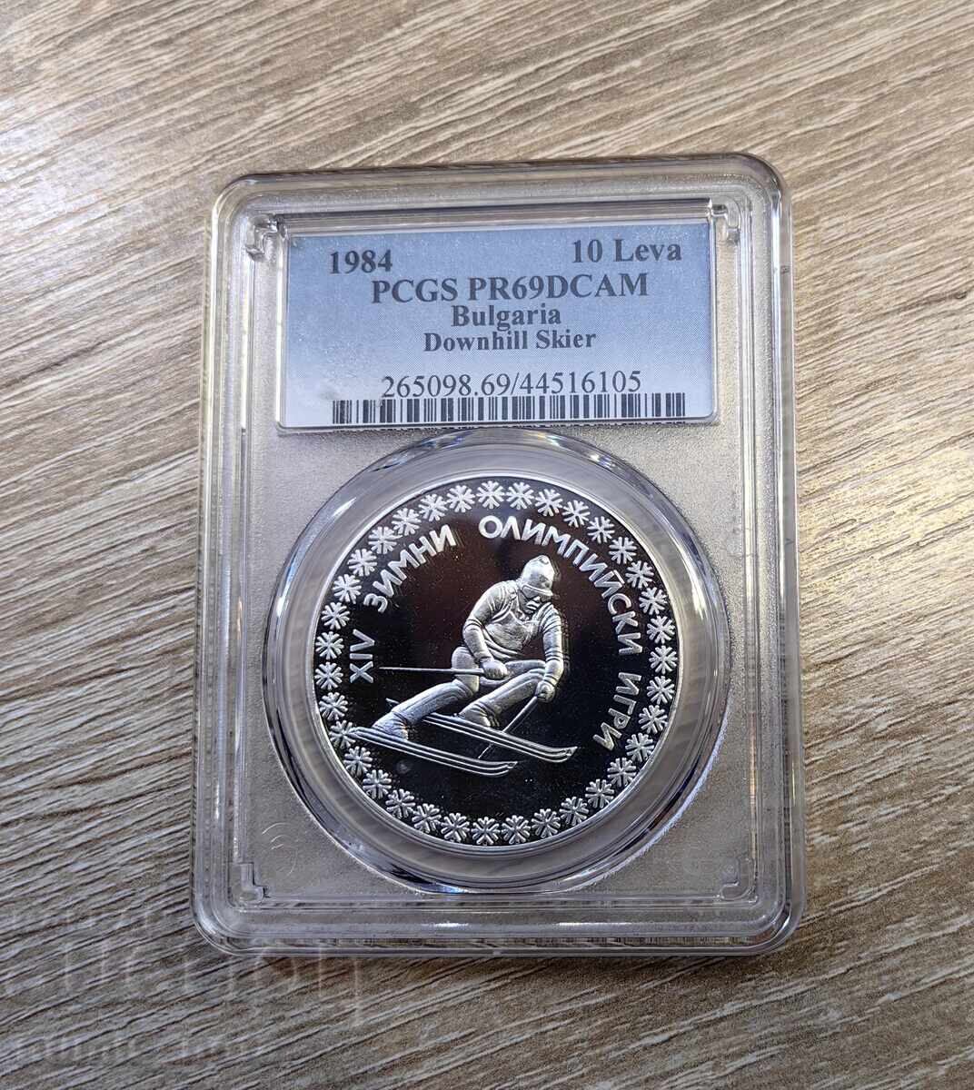 10 leva 1984 Sarajevo Schior PCGS PR69DCAM de la 1 st 10 leva 1984 Sarajevo Schior PCGS PR69DCAM de la 1 st