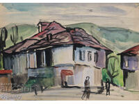 Ζαχάρι Σάβος (1944 - 2025) Τοπίο ακουαρέλα