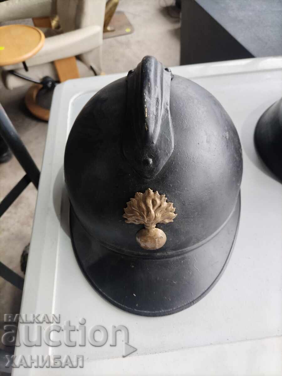 ONE GERMAN HELMET FROM W.S.V. AND ONE ADRIAN - 5 ONE GERMAN HELMET FROM W.S.V. AND ONE ADRIAN - 5