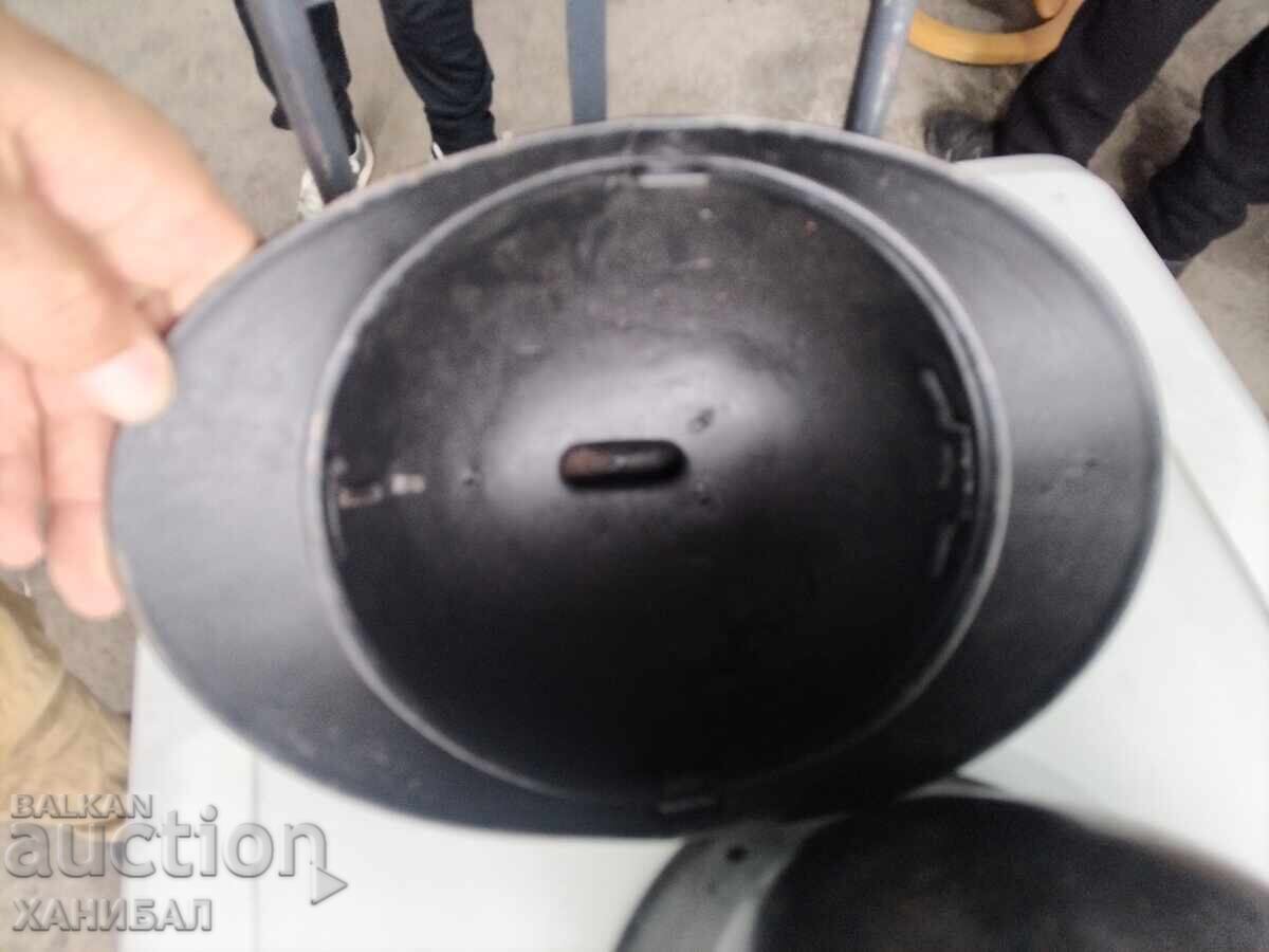 ONE GERMAN HELMET FROM W.S.V. AND ONE ADRIAN - 7 ONE GERMAN HELMET FROM W.S.V. AND ONE ADRIAN - 7