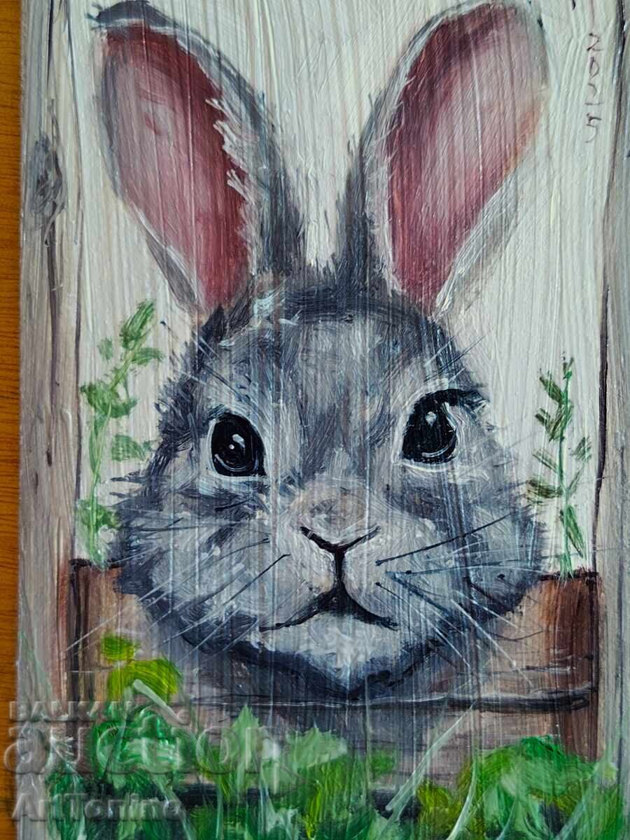 Παράδοση Ελαιογραφία - Κουνέλι - Αντώνης Ιορδάνωφ