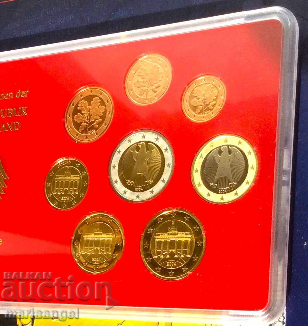 Auction Set Germany 2004 UNC PROOF from 1 Euro Cent to 2 EURO in a box Auction Set Germany 2004 UNC PROOF from 1 Euro Cent to 2 EURO in a box